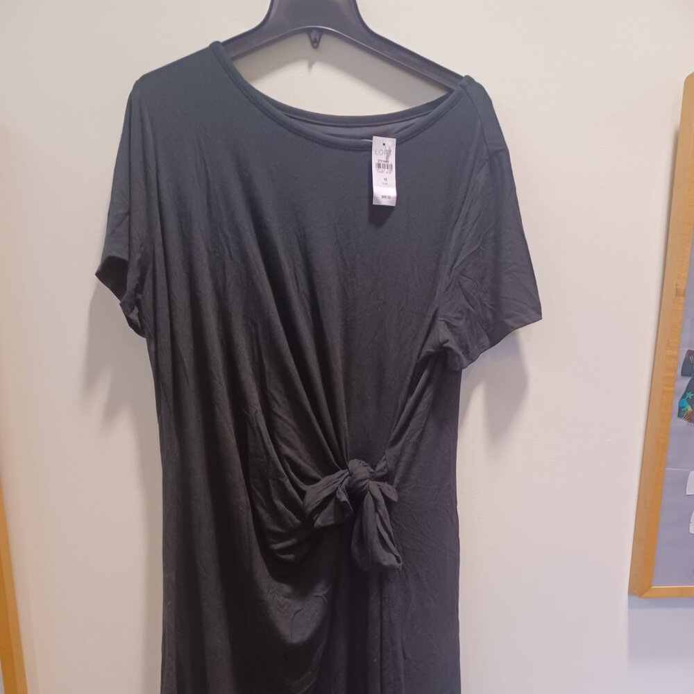 Simple LOFT Black Dress NWT....100% proceeds donated